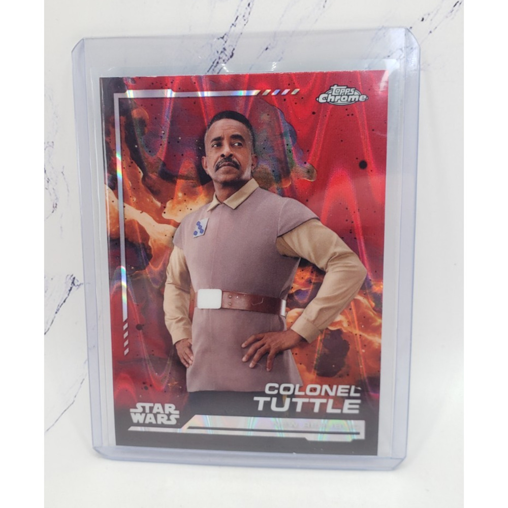 2024 Topps Chrome Star Wars Red RayWave Colonel Tuttle